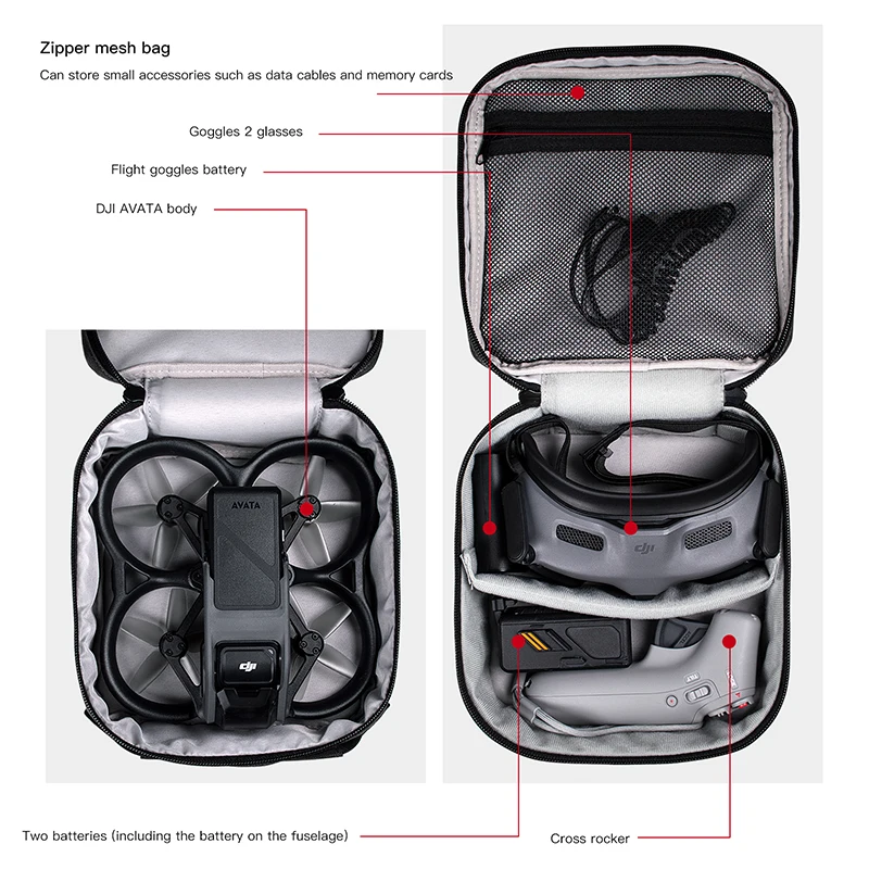 Portable Case Dual Layer Stora - Drone Carrying Case review and price