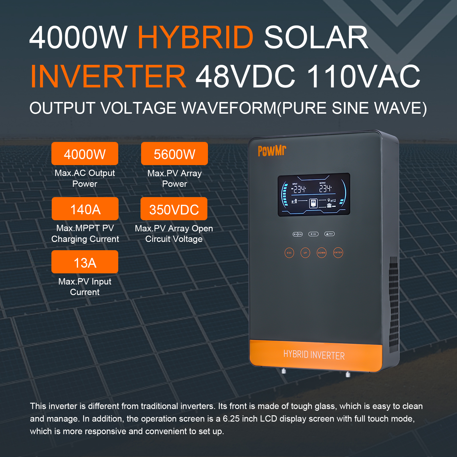 PowMr USA 4000W 24V Hybrid Sol - Drone Solar Charger review and price