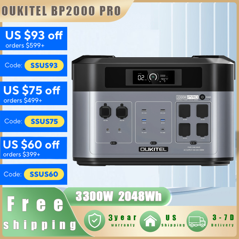 OUKITEL BP2000 PRO Portable Po - Drone Solar Charger review and price