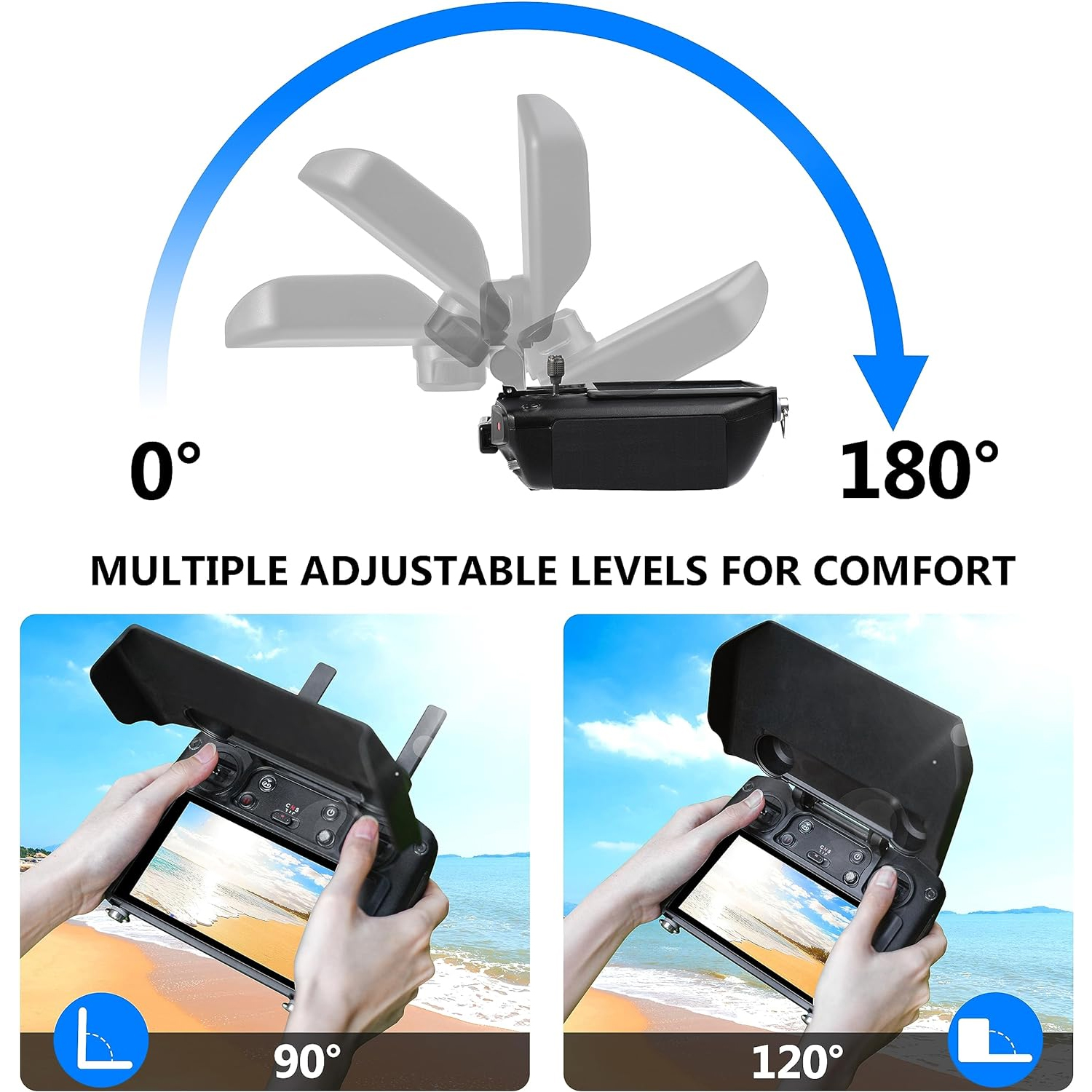 2-in-1 Sun Hood & Joystick Cov - Drone Control Stick review and price