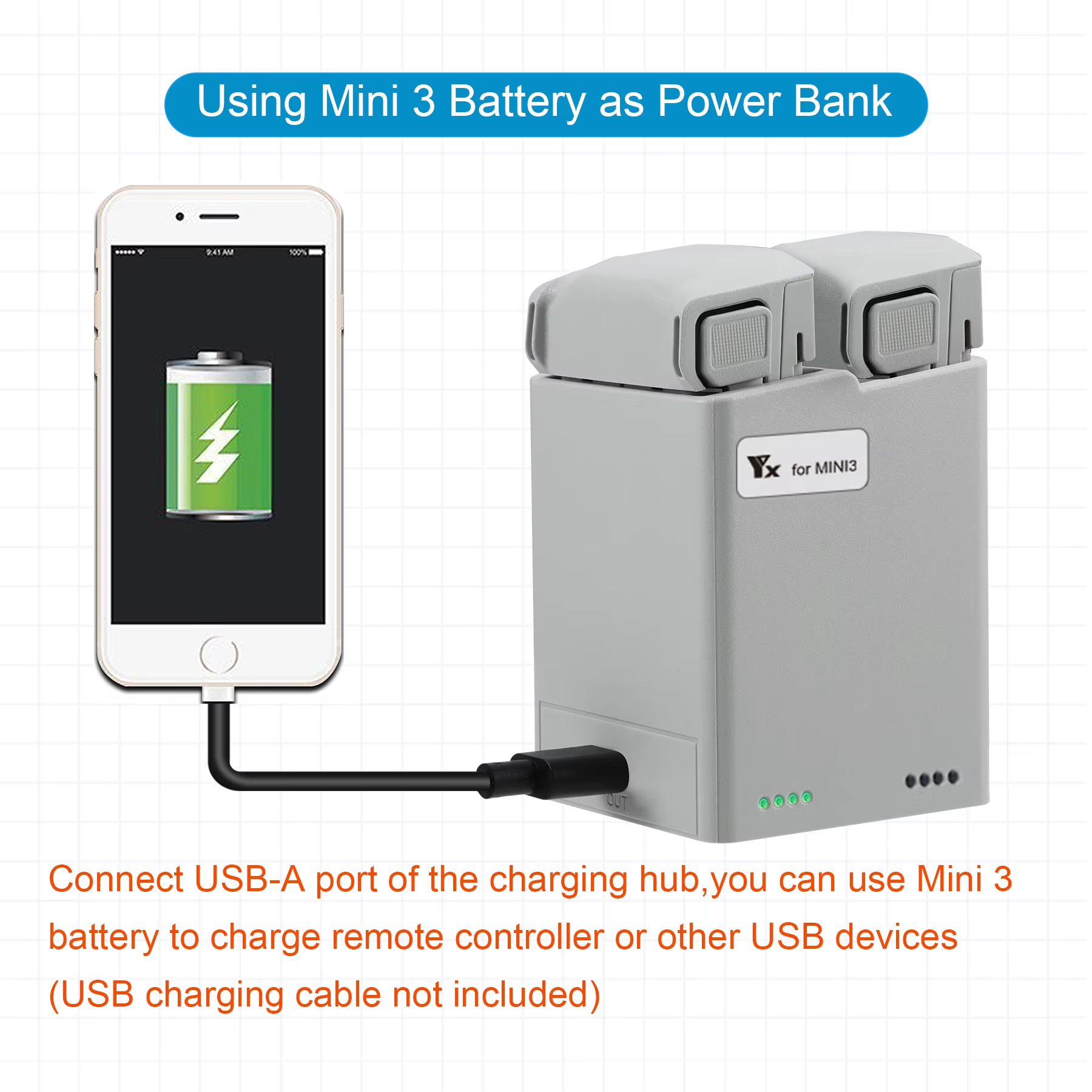 For DJI Mini 3Pro/4Pro Battery - Drone Power Bank review and price